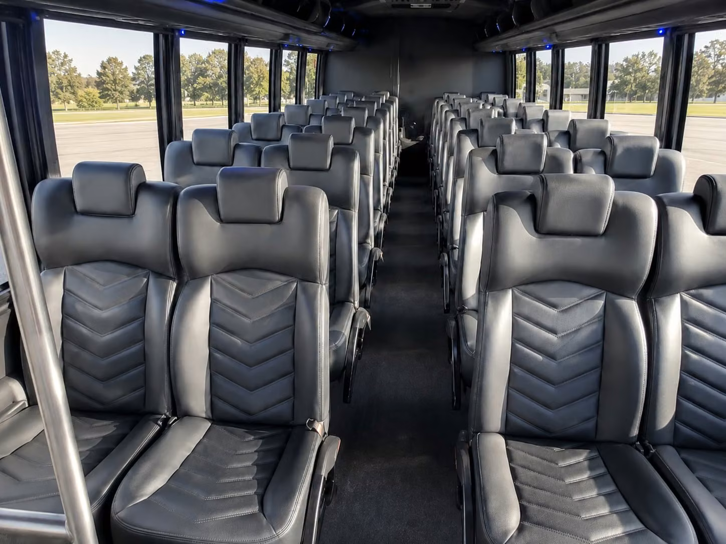 15 passenger minibus interior