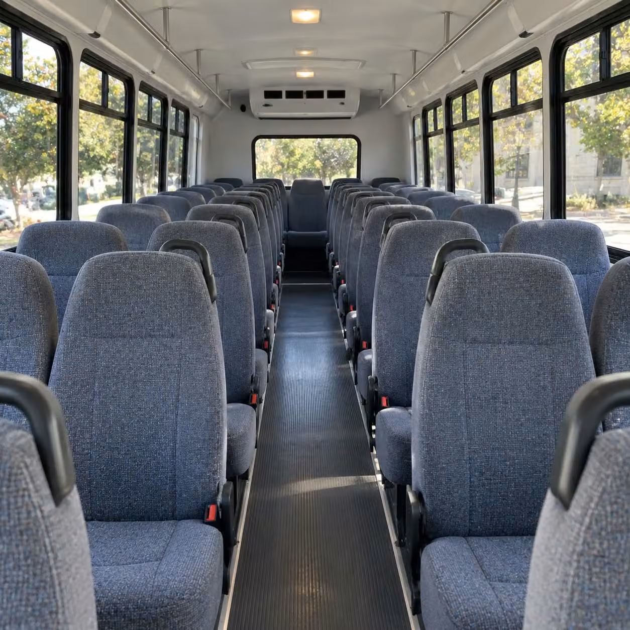 28 passenger minibus interior